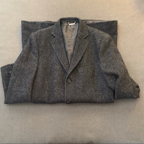 Dolce & Gabbana Men’s Single Breasted Wool Blend coat - charcoal Gray - Picture 10 of 16